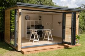 Annexes En Bois Dans Le Jardin Achtertuin Kantoor Tuin Kantoor Achtertuin Schuurtjes