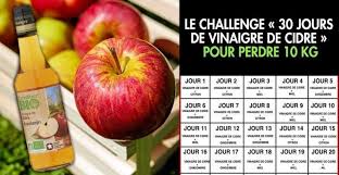 Voici Le Challenge 30 Jours De Vinaigre De Cidre Pour Perdre 10 Kg En 30 Jours Regime Vinaigre De Cidre Perdre Du Poids Vinaigre De Cidre Maigrir