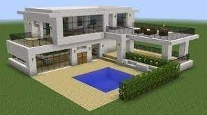 Build a modern skyscraper in minecraft, add this awesome house to your worlds! Minecraft How To Build A Modern House 5 Neue Deko Ideen Cute Minecraft Houses Minecraft Modern Minecraft Beach House
