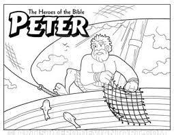 Peter Coloring Page Bible Coloring Pages Sunday School Coloring Pages Bible Coloring