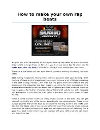Ubuntu 11.04 beta all systems: How To Make Your Own Rap Beats By Calvin Neel Issuu