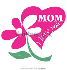 Pink Color Love You Mom Vector Stock Vector Royalty Free 681524248 In 2020 Love You Mom Pink Color Happy Mothers Day