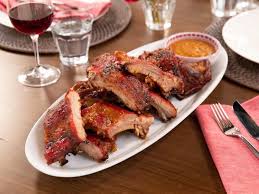 Baby Back Ribs With Spicy Peach Bbq Sauce Recipe Food Network Recipes Peach Bbq Sauce Recipes
