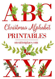 Nicepng provides large related hd transparent png images. Christmas Alphabet Printables On Sutton Place Christmas Alphabet Christmas Lettering Christmas Banners