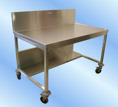 Available with a flat top, 2.5 upturned rear edge, 4 backsplash or marine edge. Work Tables Tbj Incorporated