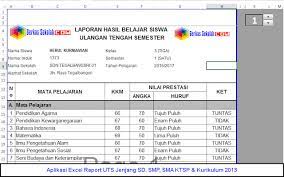 Adapun penggunaan ard madrasah ini sendiri telah ditegaskan lewat surat edaran dirjen pendis nomor 1594/dj.i/dt.ii.i/ks.00/10/2018 tertanggal 29 oktober 2018 tentang penggunaan aplikasi rapor. Aplikasi Excel Raport Uts Jenjang Sd Smp Sma Ktsp Kurikulum 2013 Berkas Sekolah