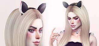 I just want to make a cat girl/boy sim or a wolf girl/boy bunny girl/boy fox and so . Sims 4 Cc Cutest Cat Bunny Ears Accessories Fandomspot