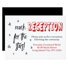 Red Black Wedding Reception Stars Love Quote Invitation Zazzle Com Star Love Quotes Black Red Wedding Quote Cards