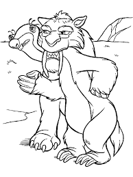 Cute free the ice age coloring page to download. Sid The Sloth Coloring Pages Novocom Top