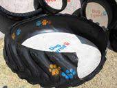Get a used tire that has a center hole that is a comfortable size for your dog. Make A Pet Bed Out Of An Old Tire Chew Proof From Dog Tyred Diy Dog Bed Diy Dog Stuff Dog Bed