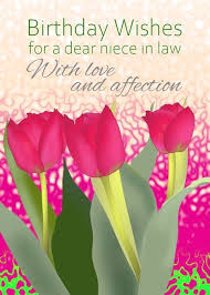 Birthday Wishes For My Niece In Law Birthday For Niece In Law Pretty Deep Pink Tulips Card Ad Sponsored Law Pretty Birthday Niece Tulips Card Pink Tulips Greeting Card Artist