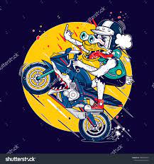 Crazy Motorcycle Duckcrazy Motorcycle Duck Infographic Design Inspiration Infographic Design Design Inspiration