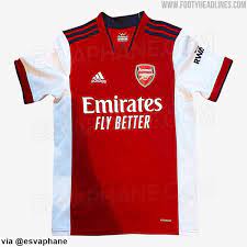 Zum ersten mal seit der rückkehr von adidas zum verein sind die 3 streifen marineblau. Arsenal 21 22 Home Kit Leaked Footy Headlines