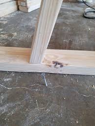 This is a simple process, all you'll need are a wood clamp, saw (optional), and a titebond ii wood glue. Table Legs From Reclaimed 2x4 Table Legs Diy Table Legs Wood Table Legs