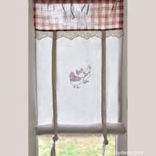 Petit Rideau Cuisine Largeur Au Choix Decor Poules Ambiance Campagne Rideaux Cuisine Store Cuisine Idees De Rideaux