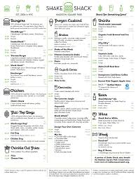Shake Shack Shake Shack Shake Shack Menu Shake Shack Nyc