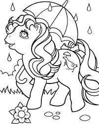 Then again, there's something about a rain shower that's peaceful, relaxing, and even rejuvenating. My Little Pony I Love Rainy Day Coloring Page Coloring Sky