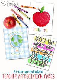 I love that it happens to be one of the easiest gifts to give and is usually always a winner for the recipient because they can … Free Printable Teacher Appreciation Cards Print Pretty Cards