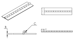 piano hinges for your custom enclosure