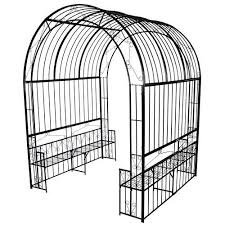 Arche De Jardin Pergola Gloriette Avec Bancs En Metal Forge De Vidaxl Http Www Amazon Fr Dp B009wooii0 Ref Cm S Gloriette De Jardin Arche Jardin Gloriette
