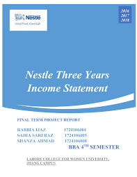 Most helpful essay resource ever! Nestle Income Statement