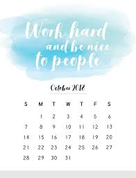 Oct 2018 Calendar With Quotes Ide Wallpaper Ponsel Tanggal