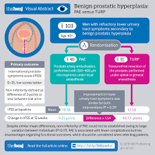 comparison of prostatic artery embolisation pae versus