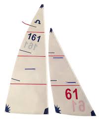 Soling Sails for the Victor RC Soling in white