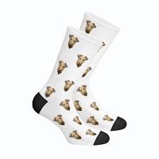 They were a gift for my husband with our dog face on them and he loves them. Custom Dog Socks Pawwsy