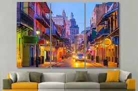 French Quarter New Orleans Louisiana Usa New Orleans Canvas New Orleans Poster New Orleans Wall Art Street Ar Water Color World Map New Orleans Art New Orleans