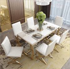 We already have marble flooring, marble kitchen slab top or 4. Stainless Steel Base Tempered Glass Marble Dining Table 6 Chairs Buy Tempered Marble Glass Event Dining Table Stainless Steel Brass Gold Dining Table Dining Table With 6 Chairs Product On Alibaba Com