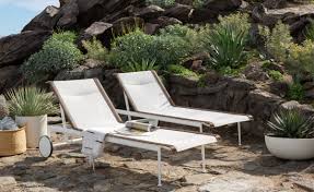 Set of 2 chaise lounge chairs is made with 4 back positions and 2 foot positions for a comfortable outdoor lounging experience various placement options: Schultz Adjustable Chaise Lounge Hivemodern Com