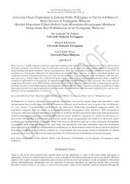 Since then, worked in sultan ismail hospital, pengerang health clinic and bandar penawar health clinic until 2017. Pdf A Discrete Choice Experiment To Estimate Public Willingness To Pay For Attributes Of Water Services In