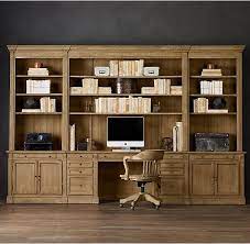 Get space saving ideas for your murphy wall bed project. Library Desk Wall System Home Library Design Bookshelves Built In Desk Wall Unit