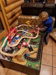 The kidkraft metropolis table and train set lets kids take control of an entire city. Kidkraft Metropolis Train Set Table Walmart Com Walmart Com