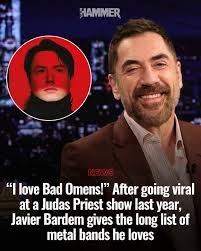 The No Country For Old Men star also reveals the long list of metal bands  he loves, after being spotted at a Judas Priest concert last year. Read the  story via the