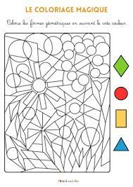 Coloriage magique à 4 formes géométriques