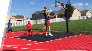 See more ideas about outdoor basketball court, home basketball court, basketball court. Backyard Basketball Court Flooring Outdoor Sport Tiles