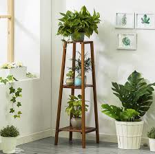 Wood in light colors is a good choice for a plant stand as it looks well in a house decorated in a modern style. 2 3 Layer Tall Plant Stand Indoor Flower Plant Pot Holder Mid Century Bamboo Plant Stand Display Shelf Flower Stand Shopee Philippines