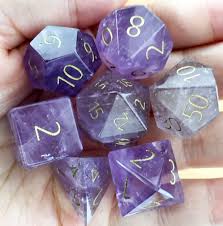 Engraved Gemstone Dice Amethyst Opalite And More By Adam Hackett Kickstarter Dungeons And Dragons Dice Dungeons And Dragons Dragon Dies