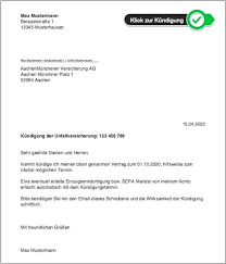 Vorname nachname anschrift plz ort ort, den datum. Kundigung Unfallversicherung Muster Hier Kostenlos Downloaden