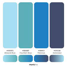 It belongs to the cyan family of colors. 15 Blue Color Palette Inspirations With Names Hex Codes Inside Colors