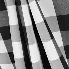 Gray and white buffalo check curtains. Black White Buffalo Check Fabric Onlinefabricstore