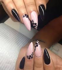 Black And Pink Acrylic Nails Coffin Pink And Black Nail Designs Beautiful Nails Pink Nails