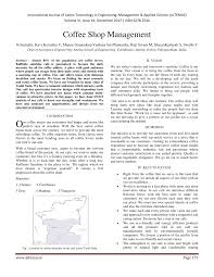 Our media library has thousands of icons, fonts, and illustrations you can use to complete your logo. Pdf Coffee Shop Management