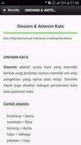 Maybe you would like to learn more about one of these? Kamus Sinonim Dan Antonim Kata Indonesia Apk 1 0 Fur Android Herunterladen Die Neueste Verion Von Kamus Sinonim Dan Antonim Kata Indonesia Apk Herunterladen Apkfab Com