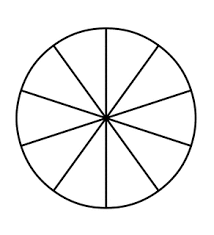 Fraction Pie Divided Into Tenths Fractions Pie Chart
