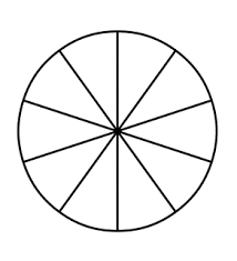 fraction pie divided into tenths fractions pie chart