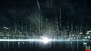 Ghost In The Shell City Wallpaper Google Search Tron Legacy Ciudad Futurista Tron