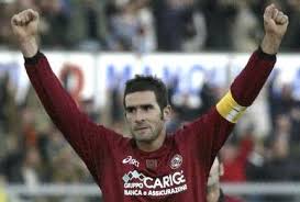 Cristiano lucarelli of livorno celebrates after scoring the first livorno's goal during the serie a match between ac milan and livorno at stadio. Lucarelli Italy Have Potential Talents Not Great Champions Forza Italian Football